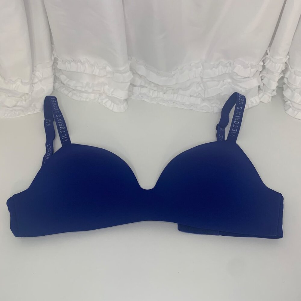 Victoria Secret Royal Blue T-Shirt Bra 32DD